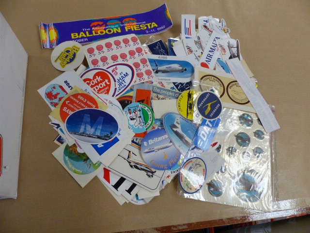 Large quantity of Aircraft Stickers including Air UK Herald Seating Allocation: Approximately 300