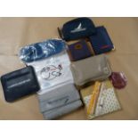 Airline Amenity Kits & Ephemera: Emirates Amenity Kit complete, American Airliner seales Amenity