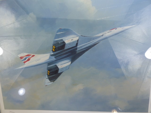 Limited edition print entitled "Go Concorde" number 389/750 by Ian Wilson-Dick 2001. Signed in - Image 2 of 6