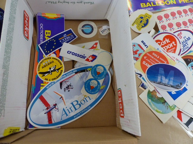 Large quantity of Aircraft Stickers including Air UK Herald Seating Allocation: Approximately 300 - Image 2 of 2