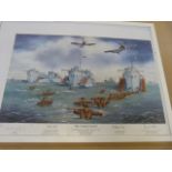 The Glosters Return print: Limited edition print by David Griffin number 82/1850 with certificate of