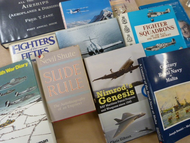 Aviation Books: A lot of 11 Books including Janes's Airships 1909-1910, Jet Age Photographer, Air