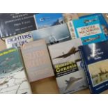 Aviation Books: A lot of 11 Books including Janes's Airships 1909-1910, Jet Age Photographer, Air