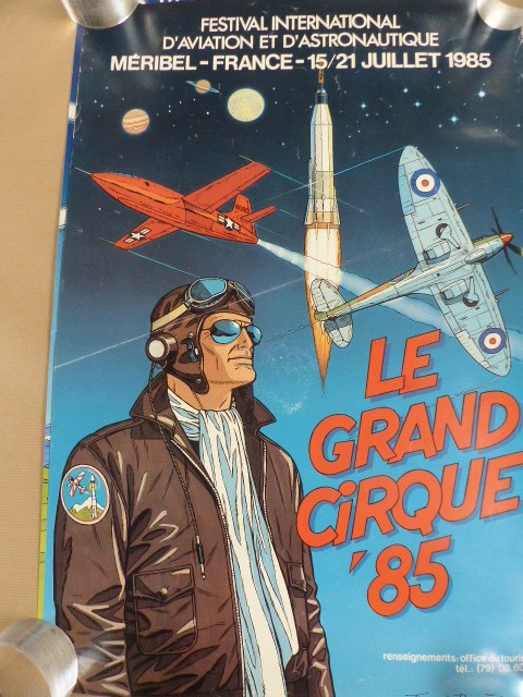 Meribel Air Show & Team Martini Signed Poster: A collection of six posters. One from Mirebel 1985 - Image 7 of 7