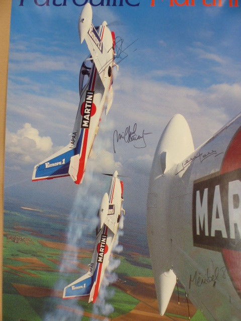 Meribel Air Show & Team Martini Signed Poster: A collection of six posters. One from Mirebel 1985 - Image 2 of 7
