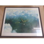 Gerald Coulson Framed Spitfire Print "Evening Flight" a print of the Gerald Coulson Painting from