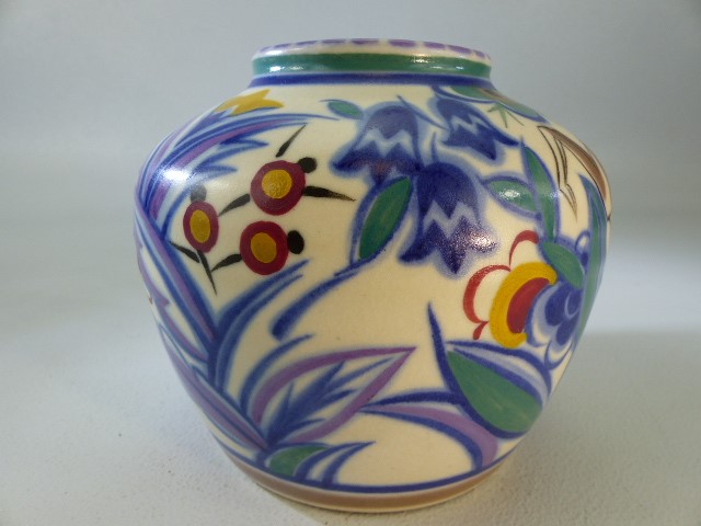 1920's Leaping Gazelle Pattern (TZ) squat vase. Fully marked to base approx 12cm high. - Image 2 of 4