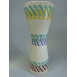 Poole Pottery - Free Form 'Horizontal Rope' Vase (HYT/719).