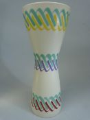 Poole Pottery - Free Form 'Horizontal Rope' Vase (HYT/719).