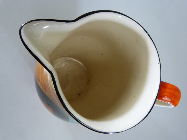 Gray's Pottery Jug designed by Susie Cooper in the Geometric/Cubist Design Approx 15.5cm tall - Image 3 of 4