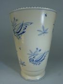 Unusual Poole Pottery vase designed by Truda Carter and Painted by Gwen Haskins. Decorated with