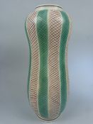 Poole Pottery Freeform range 'Peanut' Vase Pattern PKT designed by Alfred Rhead and Guy Sydenham.