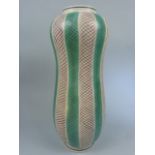 Poole Pottery Freeform range 'Peanut' Vase Pattern PKT designed by Alfred Rhead and Guy Sydenham.