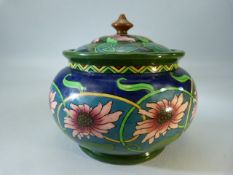 Frederick Rhead for Foley 'Intarsio' collection RD 330285 pot and cover.