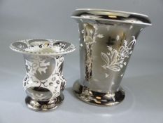 Wedgwood Veronese silver Lustre Vase by Millicent Taplin c.1930's along with one other small