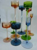 Ronald Stennett Wilson for Kings Lynn (Wedgwood) glass. Selection of Brancaster candle holders of
