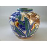 1920's Leaping Gazelle Pattern (TZ) squat vase. Fully marked to base approx 12cm high.