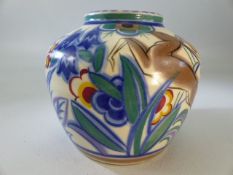 1920's Leaping Gazelle Pattern (TZ) squat vase. Fully marked to base approx 12cm high.