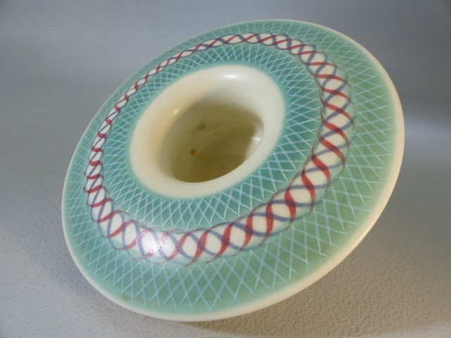 Poole Pottery Freeform trinket pieces. To include a Candle Holder and two other pieces - Image 6 of 8