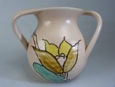 SUSIE COOPER for Crown Works Burslem 1936. Shape No. 697. The Three handled vase with tube lined