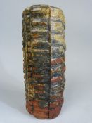 Bernard Rooke marked pottery sleeve vase.