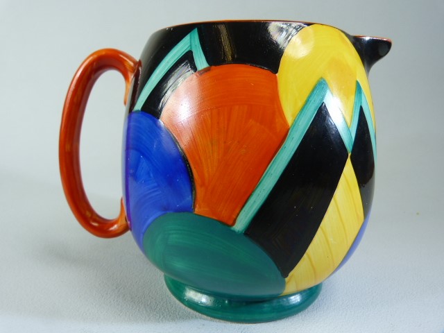 Gray's Pottery Jug designed by Susie Cooper in the Mountains and Moons Geometric pattern.Approx - Image 2 of 4