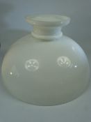 Large antique white glass shade