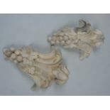 Plaster Wall Sconces in the form of grapes and leaves