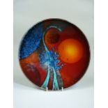 Alan Clarke abstract pattern charger/plate signed to base approx 24.5cm