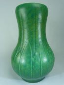 Pilkington's Royal Lancastrian Globular 'Lapis' vase in crackled green glaze. Approx height - 25cm