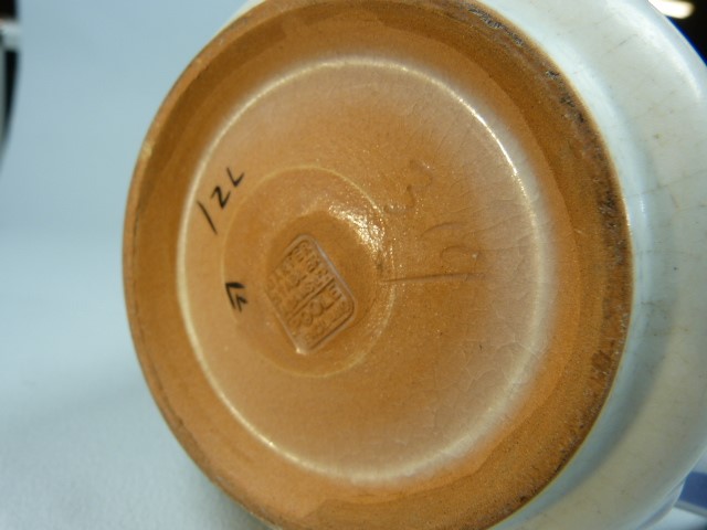 Poole Pottery loop handled jug 1930's in the ZL pattern Carter Stabler Adams Ltd. - Image 4 of 4