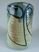 Mintons Successionist Tube lined vase. Approx 17.5cm high.