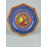 Susie Cooper 'Gloria Lustre' hexagonal plate for A. E Gray & Co Ltd.