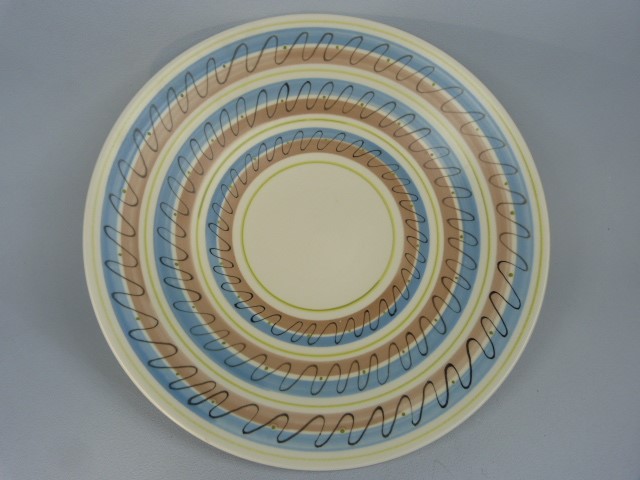 Poole Pottery Free form dish. Shape 920 and TNB. Approx Diameter - 33cm