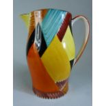 Gray's Pottery Jug designed by Susie Cooper in the Geometric/Cubist Design Approx 15.5cm tall