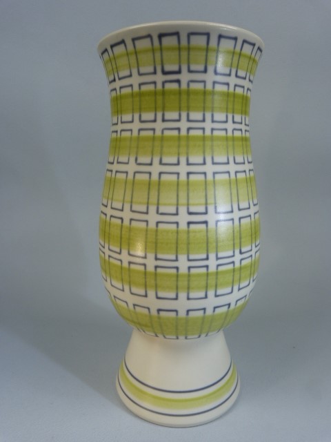 Poole Pottery Freeform Vase PJL pattern designed by Alfred Rhead. Shape No 704