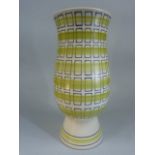 Poole Pottery Freeform Vase PJL pattern designed by Alfred Rhead. Shape No 704