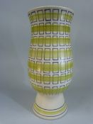 Poole Pottery Freeform Vase PJL pattern designed by Alfred Rhead. Shape No 704