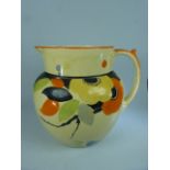 1930's Art Deco handpainted Myott, Son and Co Jug