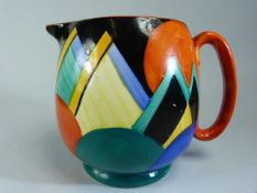 Gray's Pottery Jug designed by Susie Cooper in the Mountains and Moons Geometric pattern.Approx