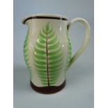 Wedgwood unusual jug. Loop handle. Impressed to base Wedgwood and painted stamp CKH 5330