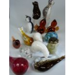 WEDGWOOD Glass Animals - Lots of 15 glass animals to include - Two Squirrels, Three Whales, Two