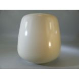 Poole pottery Red bodied Freeform vase in a White Glaze. Marked to base. Approx height - 18cm