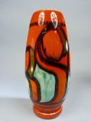 Poole Pottery Delphis range vase Shape No 15. 20cm high.