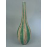 Poole Pottery Freeform Vase in the PKT pattern. Approx height - 39cm