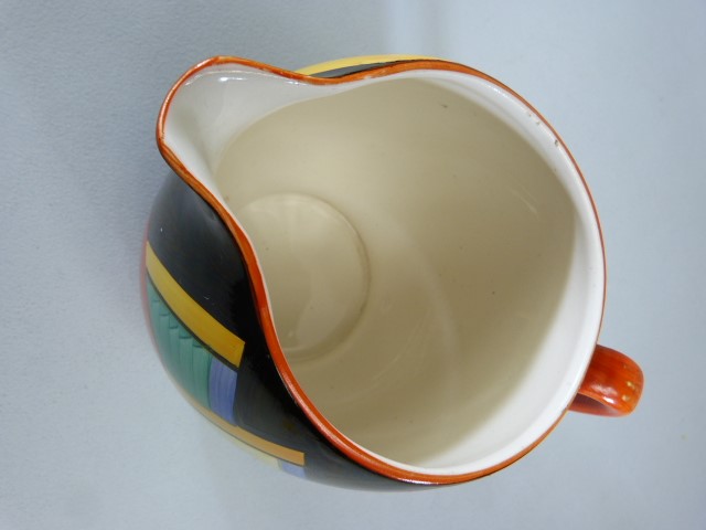 Gray's Pottery Jug designed by Susie Cooper in the Mountains and Moons Geometric pattern.Approx - Image 3 of 4
