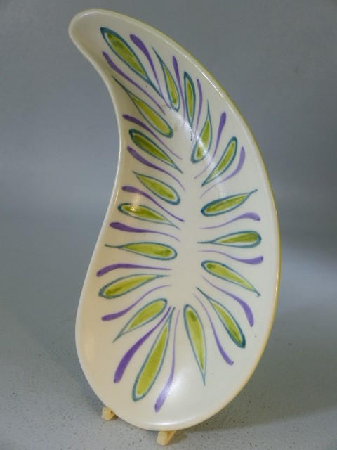 Poole Pottery Freeform trinket pieces. To include a Candle Holder and two other pieces - Image 2 of 8