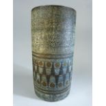 Troika Sleeve vase in abstract patterns - marked to base.