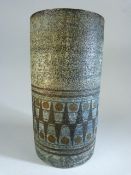 Troika Sleeve vase in abstract patterns - marked to base.