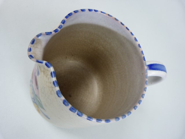 Poole Pottery loop handled jug 1930's in the ZL pattern Carter Stabler Adams Ltd. - Image 3 of 4